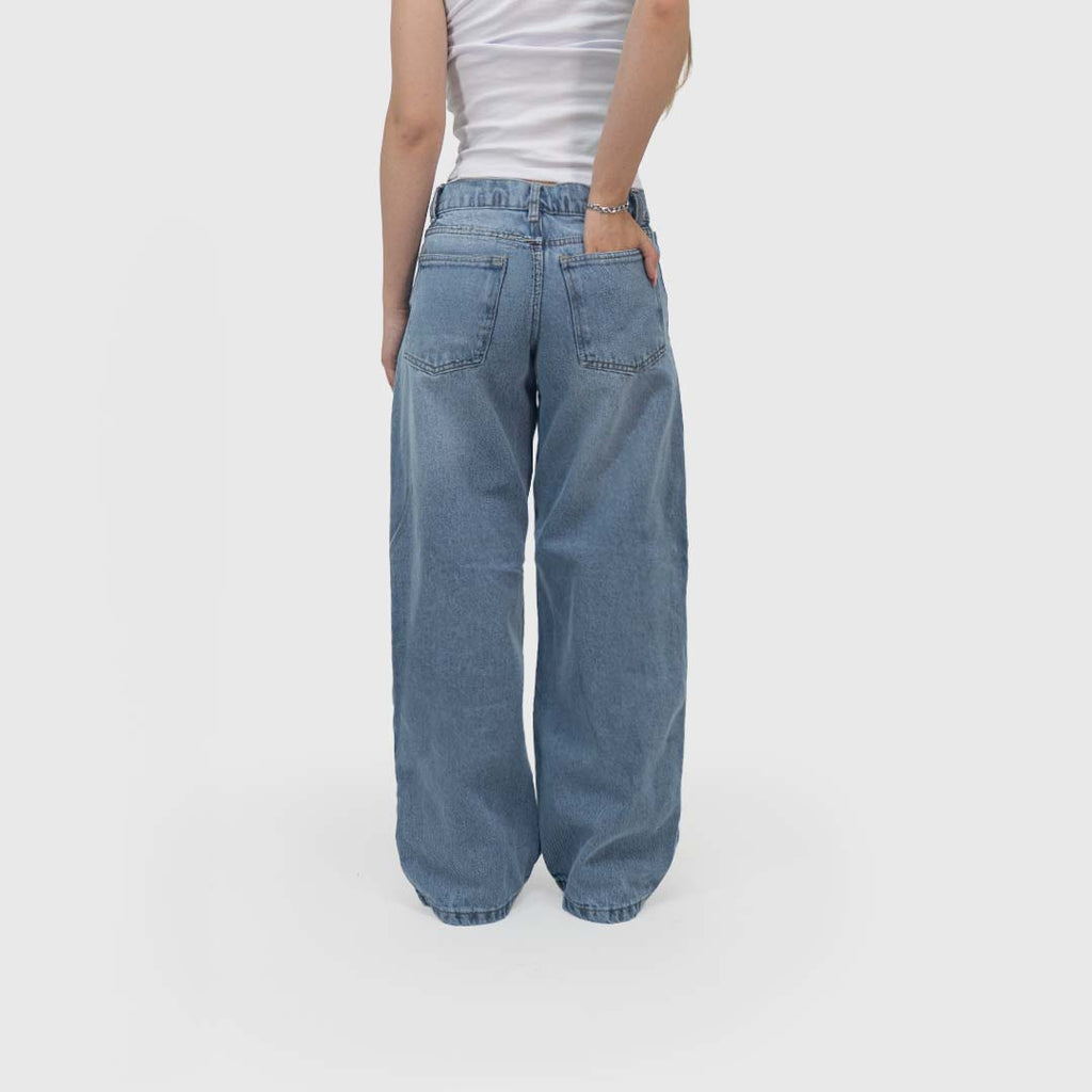 Jean Wide Leg Sky